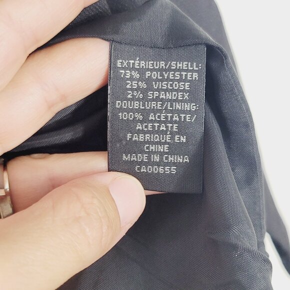 RW&CO. Women's Black Front Pockets Sleeveless Button Front Waistcoat Size Large - Picture 5 of 8